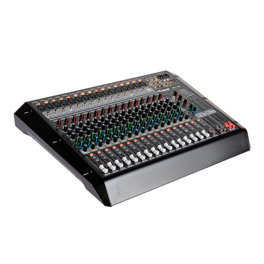 TKsound Professional Digital Audio Mixer Interface 16 Channels Console for Stage Dj Show
