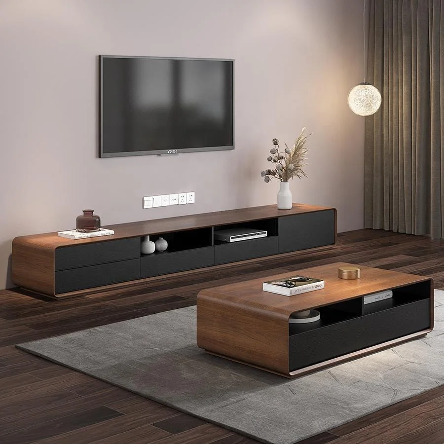 Newest Style Wood Tv Stand Cabinet Modern Living Room Furniture Set TV Unit Table Storage Cabinets