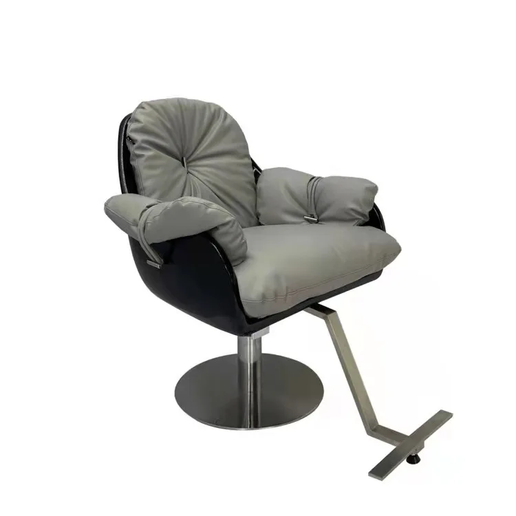 Beauty salon customer chair with stainless steel base of TK-008-71