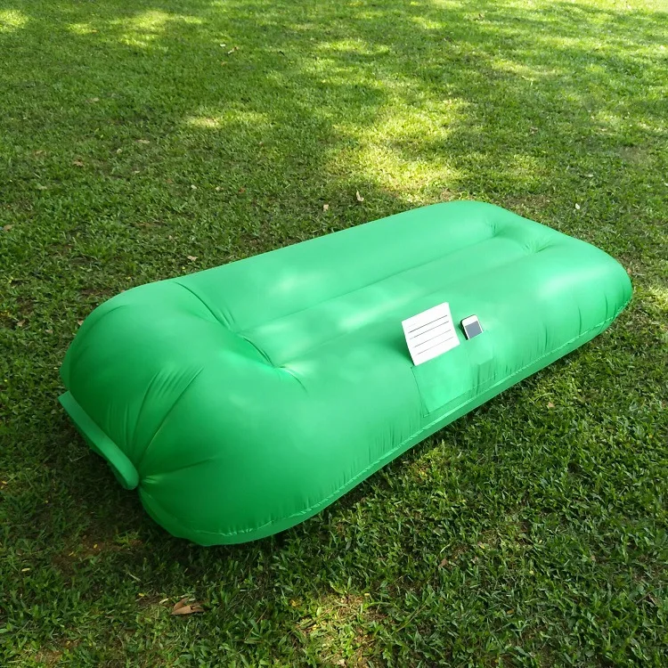 Hot Sales Fast Inflatable Air Bed Portable Camping Lazy Bag Air Sofa Bag Inflatable Banana Couch Inflatable Sofa Lounger Laybag