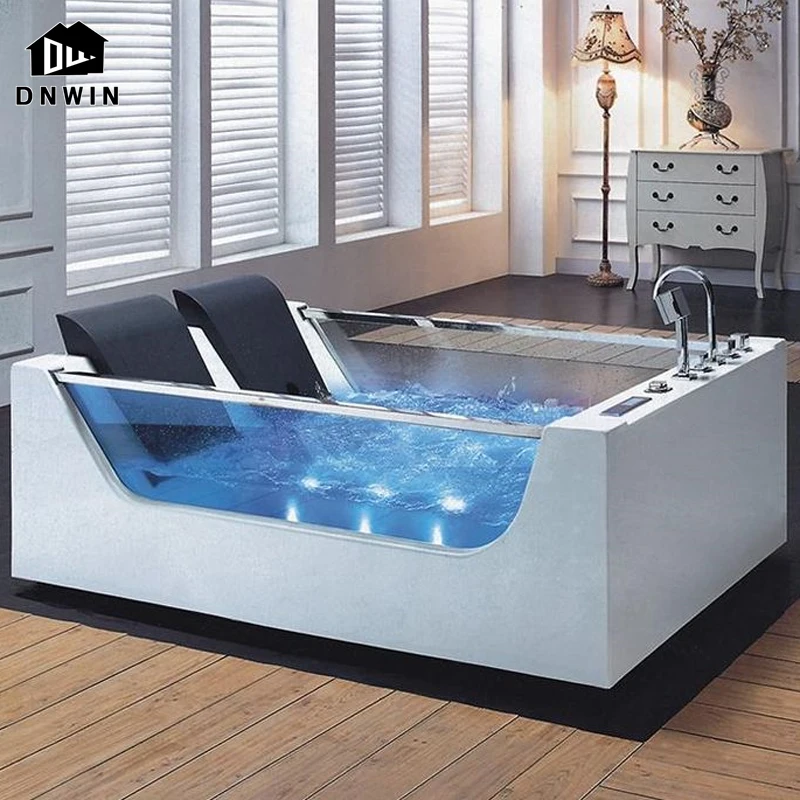 New Design Indoor Modern Massage Spa Freestanding Bathtub Acrylic Whirlpool Massage Bath Tubs