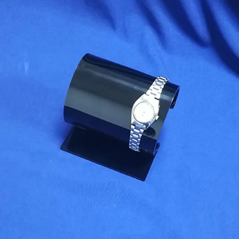 Clear Acrylic Watch Holder Stand Curve Double Watch Display Stand Bracelet Display Holder for Trade Counter