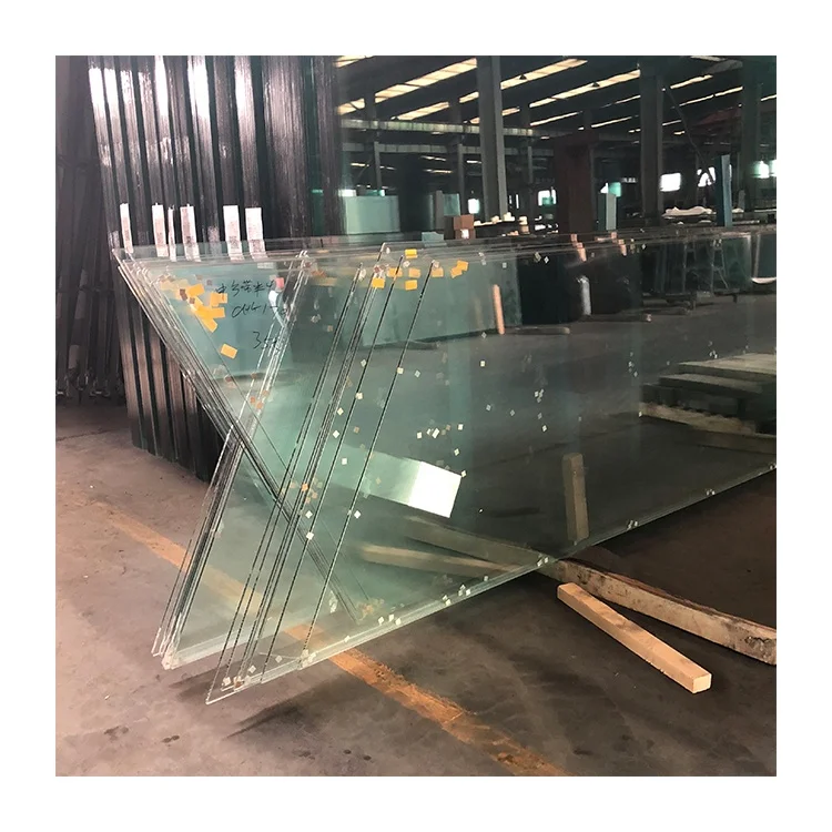 12Mm Tempered Glass Fence Frameless Toughened Outdoor Exterior Balustrade Balcony Glass Railing with Led Light