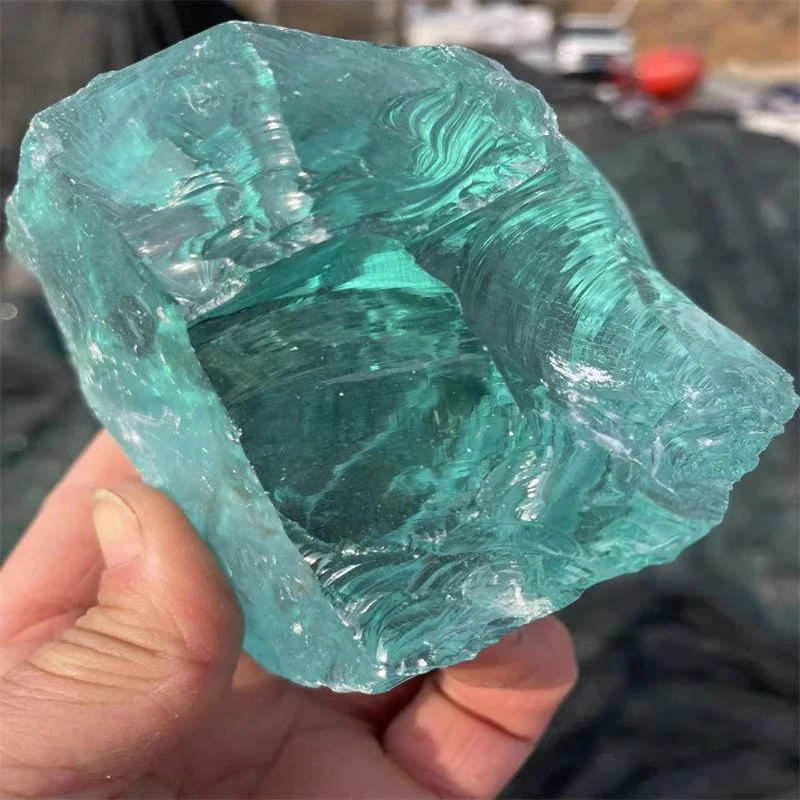 Landscaping Decoration Recycled Coloured Crushed Glass Rock Stone