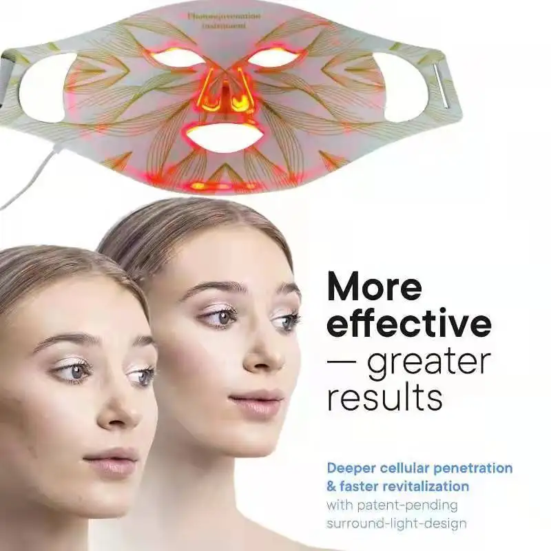 Премиум 4 вида цветов led маски для лица Силиконовый светодиодный свет терапия маска для лица