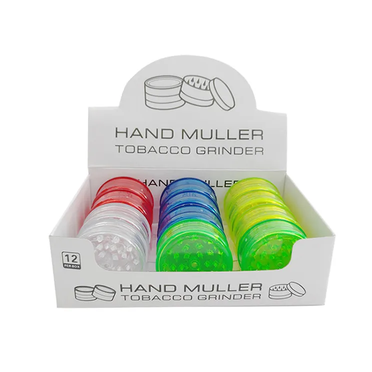 Низкая цена изготовленным на заказ логосом три слоя из пластиковых бокалов для курительных принадлежностей ручной muller травы измельчитель табака
