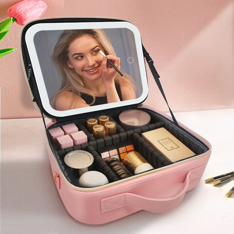 Travel Makeup Storage Bag Custom Logo Portable Organizer Pouch Waterproof Zipper Cosmetic Bags & Cases