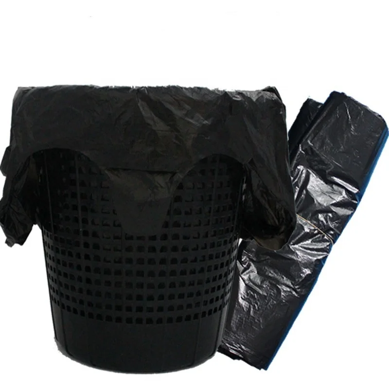 different color clear customized size plastic garbage bag t shirt bag