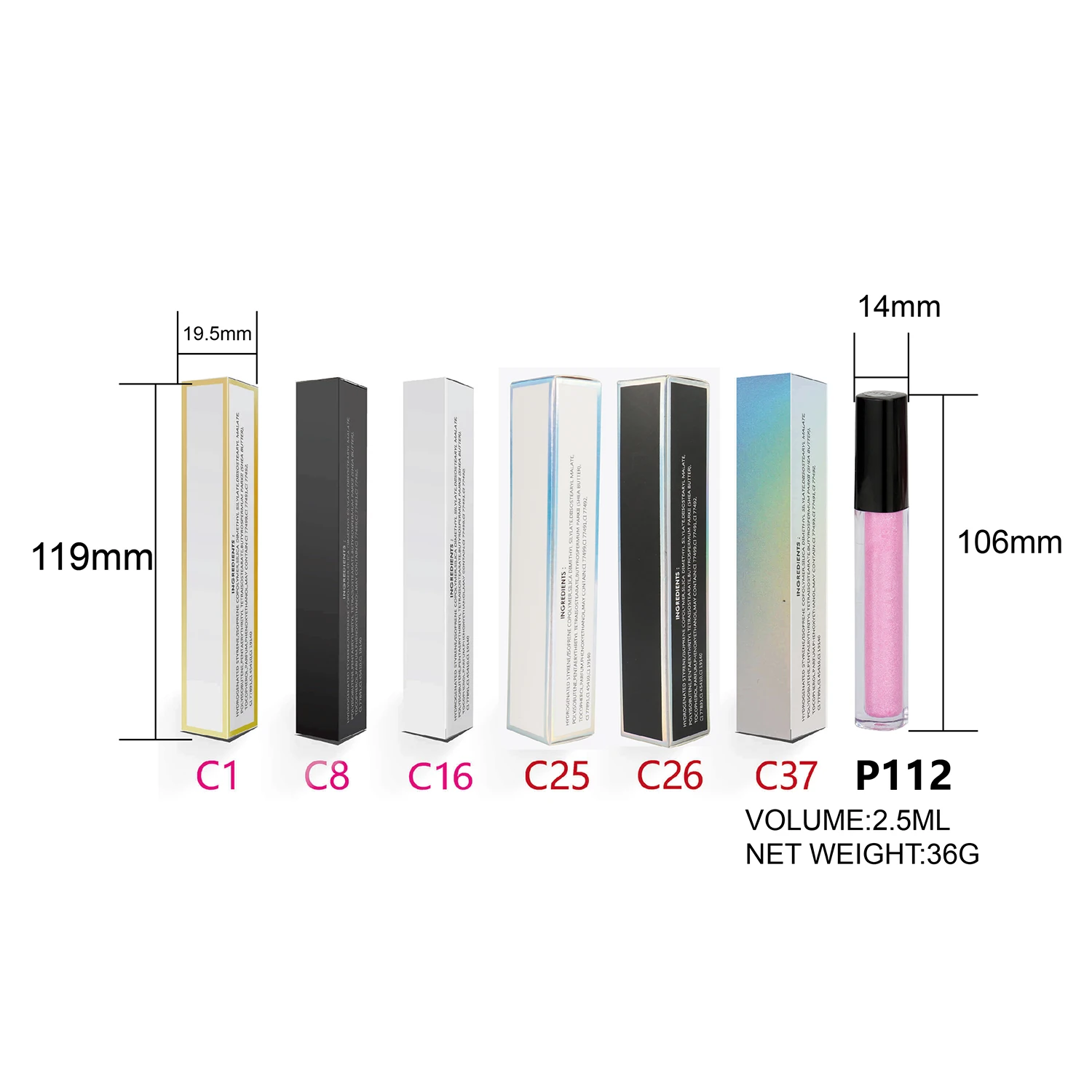 Black Lip Gloss Private Label Waterproof Lipgloss Vegan Lip Gloss Long Lasting Empty Lip Gloss Tubes