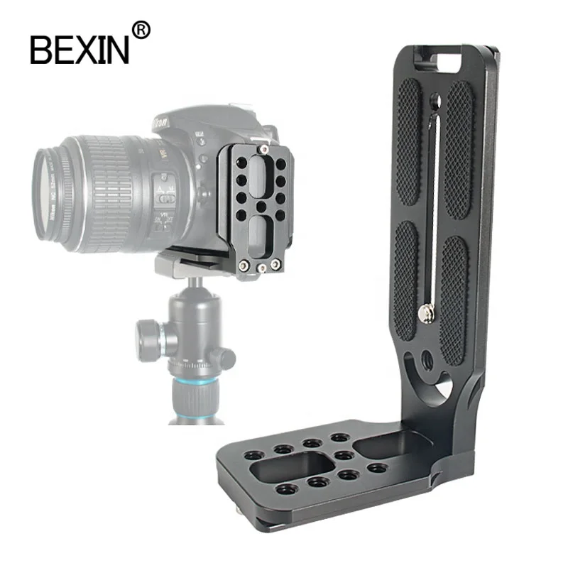 BEXIN Wholesale DSLR Digital Camera Accessory Tripod Extendable Stable Quick Release L Plate for Nikon and Canon and Sony Camera