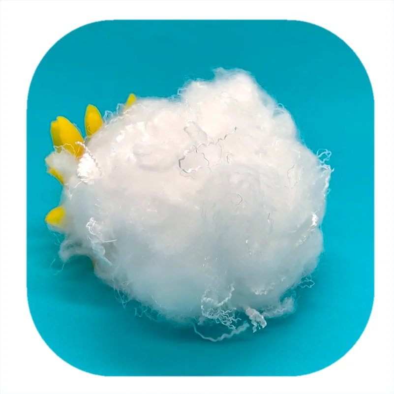 Super Soft Virgin Siliconized 0.9D*38MM Micro Down Like PSF Polyester Staple Fiber for Filling