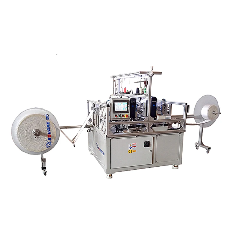 Машина для прошивки краев матраса с четырьмя головками