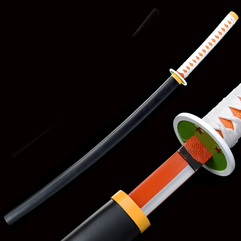 Katana Sword Popular Anime  Demon Slayer Tsuyuri Kanawo Wooden Blade Sword For Cosplay