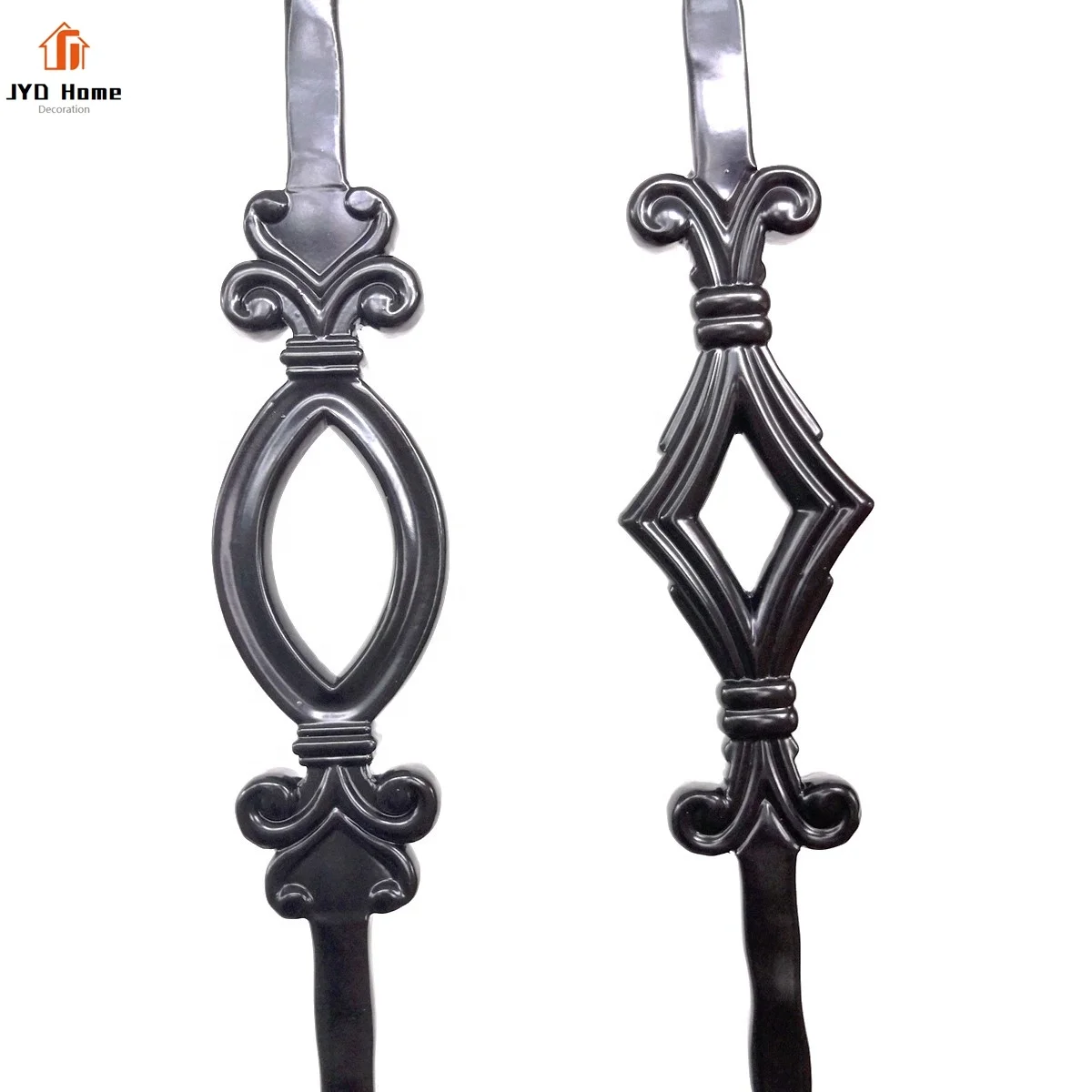 JYD Home Wholesale Indoor Decorative Square 9/16 inch Solid  Forged Stair  Spindle - Double Oval (A-213)  - Factory Direct