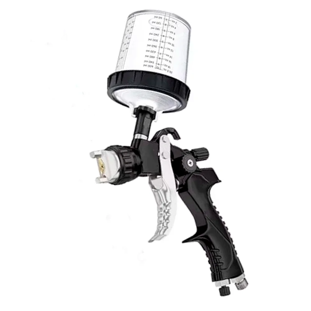 New Upgrade 600ML Black Gravity Type Pneumatic Paint Spray Gun Kit With 3 Nozzles& Other Accessories Air Paint Gun Car Painting.