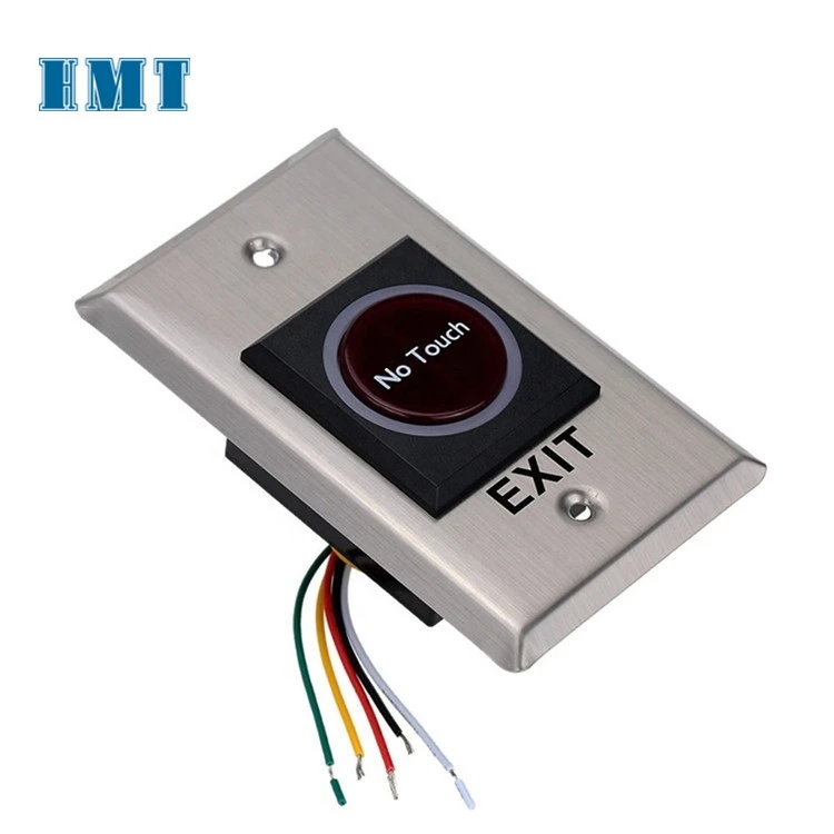 Бесконтактный выключатель из нержавеющей стали, инфракрасный датчик, кнопка выхода для контроля доступа