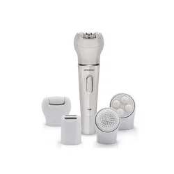 5 in 1 USB Rechargeable Multi-functional Electric Facial Cleaner Massage Brush with Hair and Callus Remover