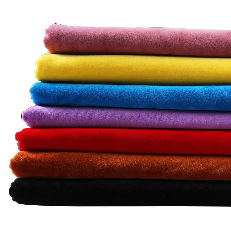 94%polyester 6%spandex warp knit crystal soft touch stretch elastic velour velvet for winter lining pillow toy