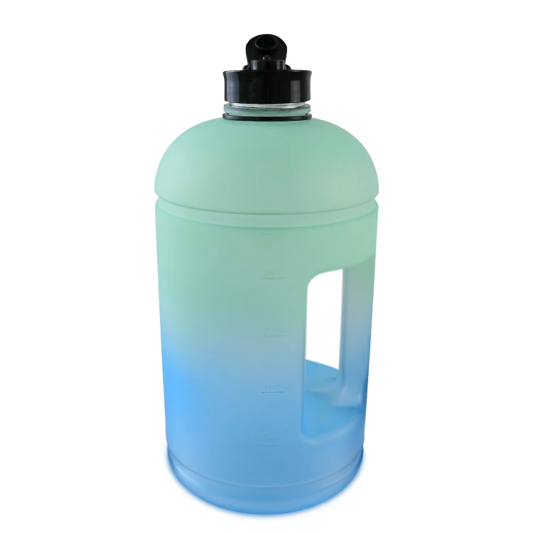 Оптовая продажа, пластиковая бутылка для воды большой емкости для спортзала, герметичная, с соломинкой, без БФА, Спортивная бутылка