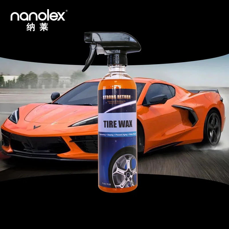 Nanolex 703B hot selling tire shine liquid auto tire black beauty coating with good protection car polish wax