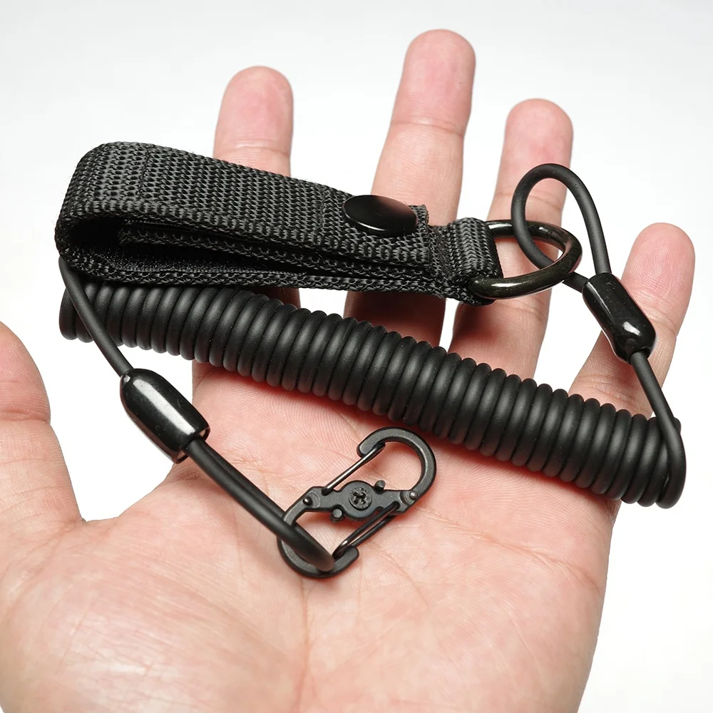 YAKEDA MOLLE Tether слинг расширяемый Тактический шнур черный