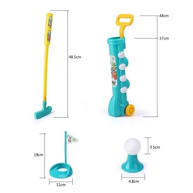 2024 New Outdoor Kids Pretend Toys High Quality Mini Golf Set Party Play Game Toys Baby Gym Golf Playing Toys