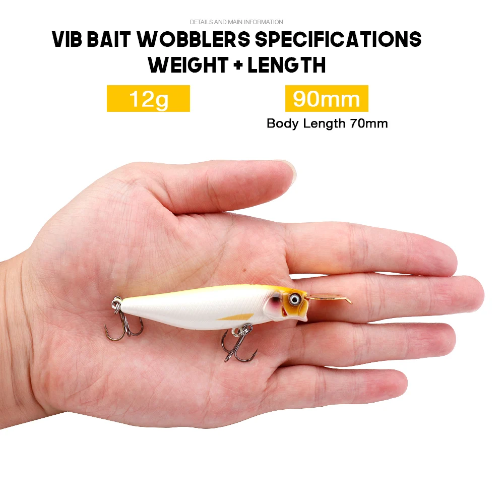 Whopper popper fishing wood popper lure silicon fish lure Popper Fishing Lures Bait