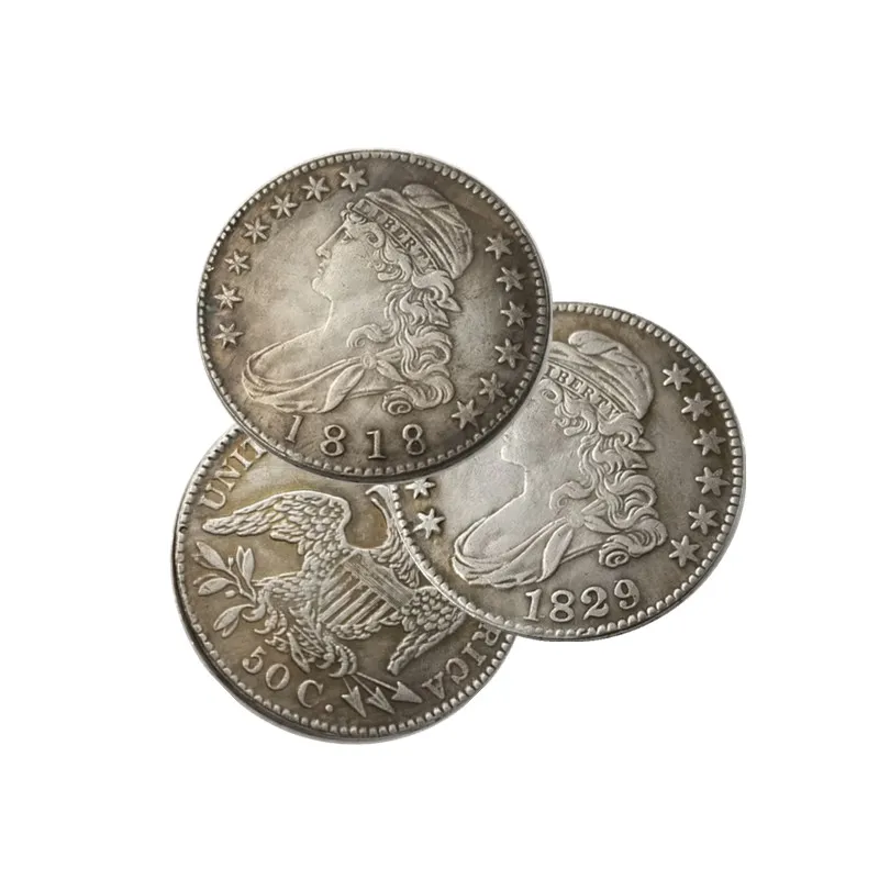 Wholesale retro crafts coins 50C/version coins usa decorations