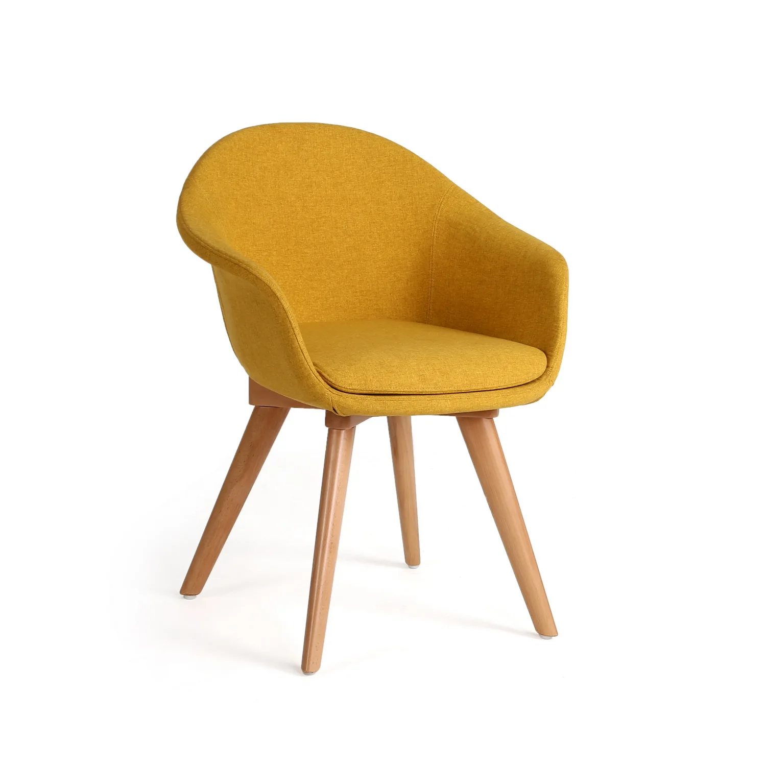 Тканевые обеденные стулья с обивкой кресло деревянными ножками толстая губчатая подставка для сидения не скользящая подушка современное отдыха