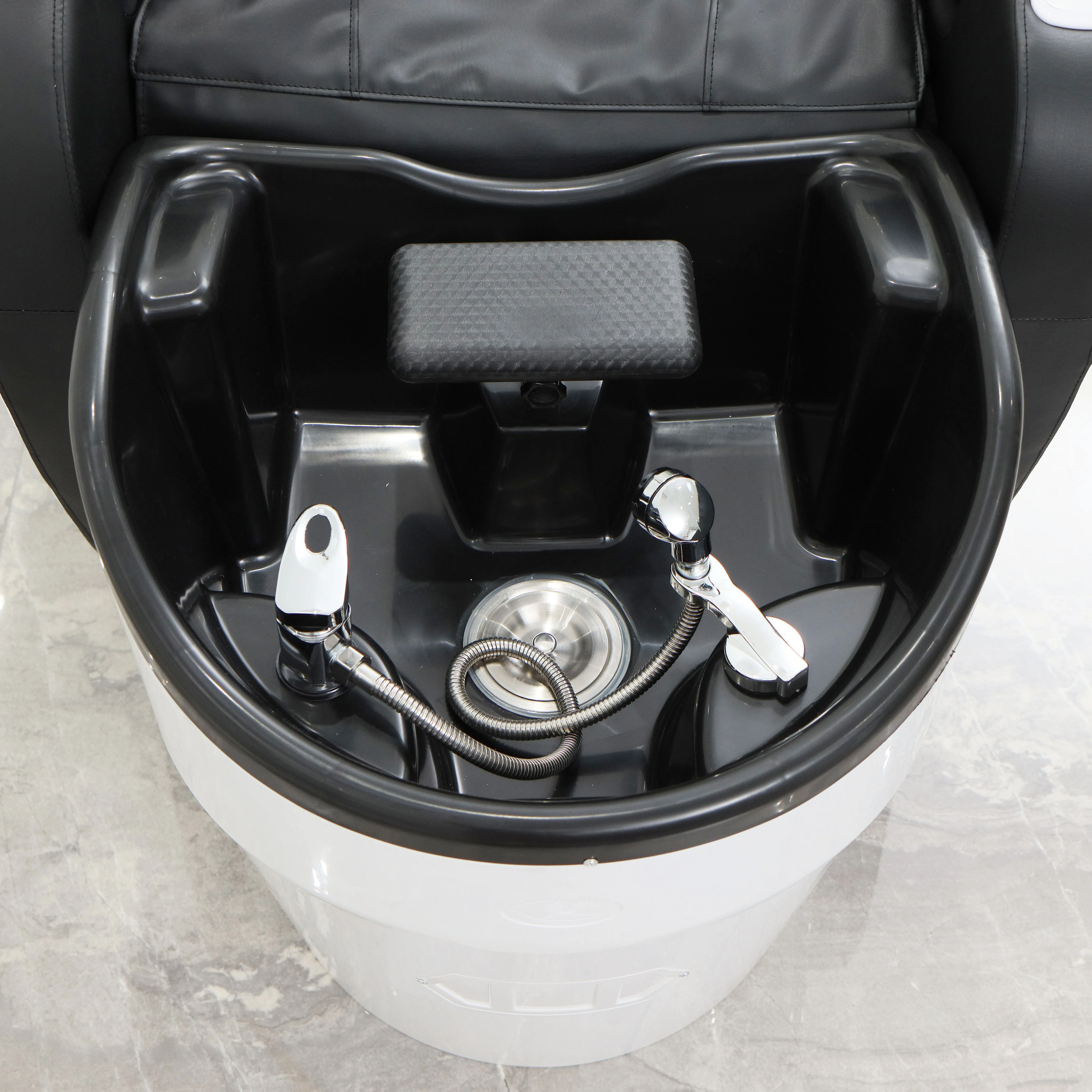 Track Lay Down Hair Washing Modern Shampoo Chair Luxury Professional Airbag Spa Electric Massage Shampoo Bed Chair