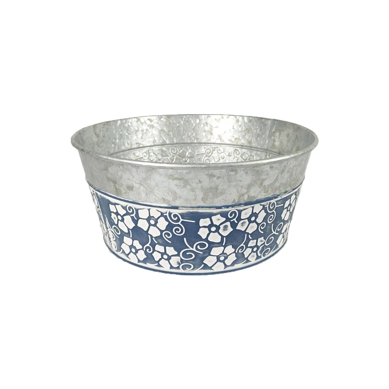 Planters manufacturers decoration natural metal garden pots & planters galvanized bucket tin herb pot