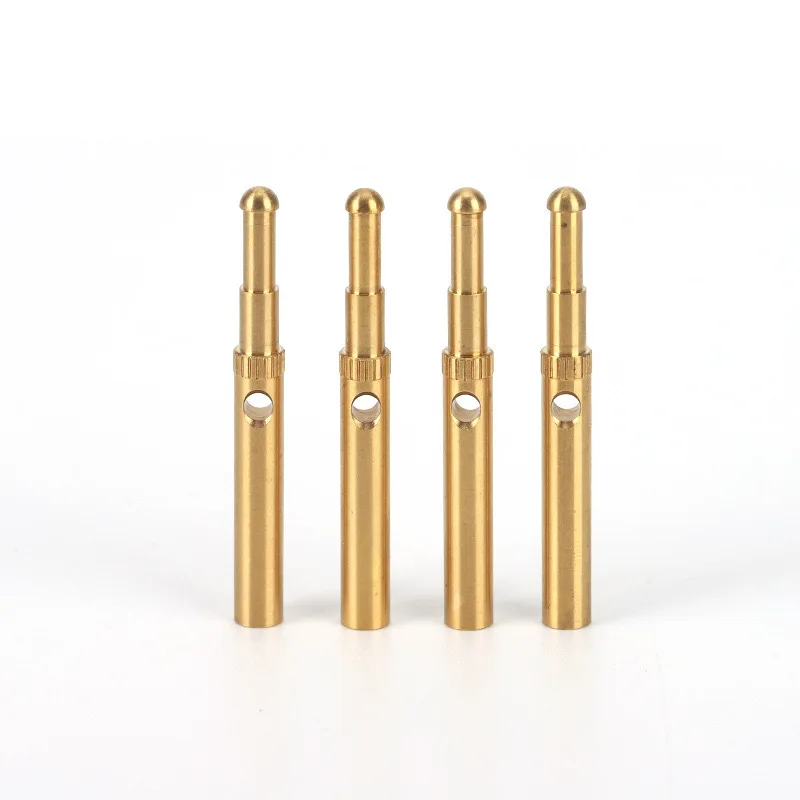 Custom coaxial connector adapter copper thread machining parts