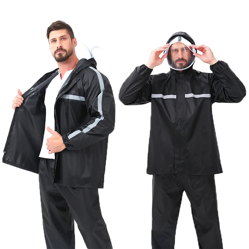 China manufacture wholesale Rain Coat Full Body Motorbike Jacket Waterproof Suit Raincoat for Men