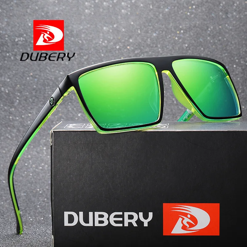 D369 DUBERY бренд 2020 Высокое качество CE UV400 Cat.3 мужские спортивные поляризованные Квадратные Солнцезащитные очки с упаковочными коробками