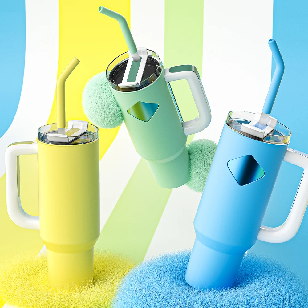 Anti-Skid Cup Water Bottle Bottom Protector Sleeve Cover Flexible Protective Silicone Bumper Boot for 40oz Tumbler Accessories