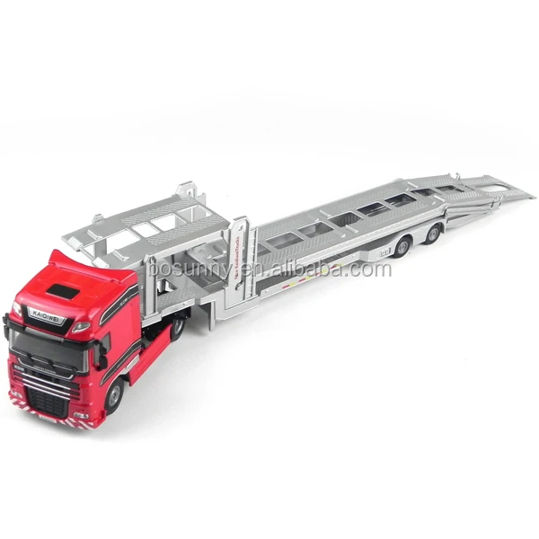 Wholesale 1/50  Miniature Metal Transporter Truck Model Car Diecast Toy Vehicles