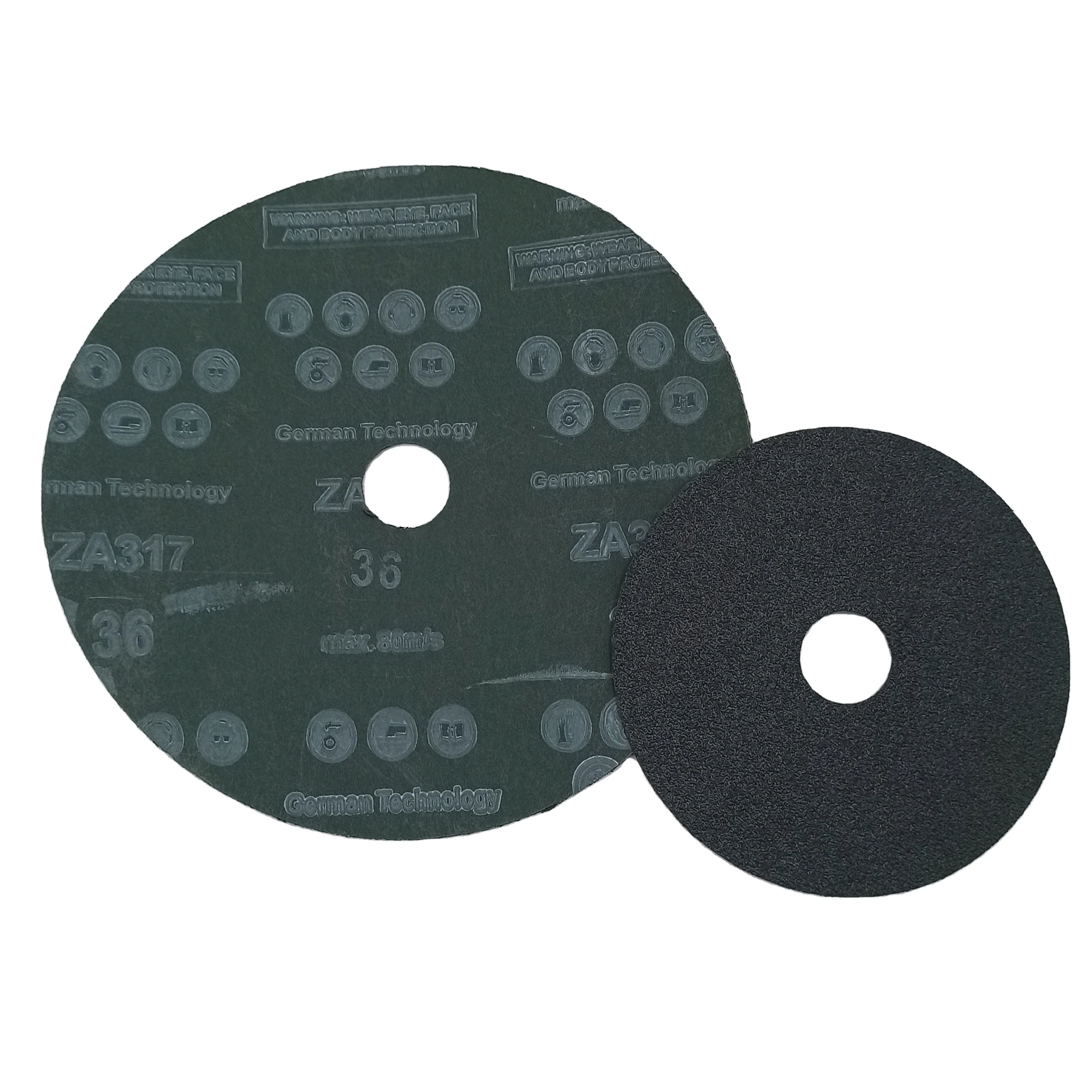Customized Round Cross Hole Silicon Carbide Abrasive Fiber Disc for Stainless Steel Metal