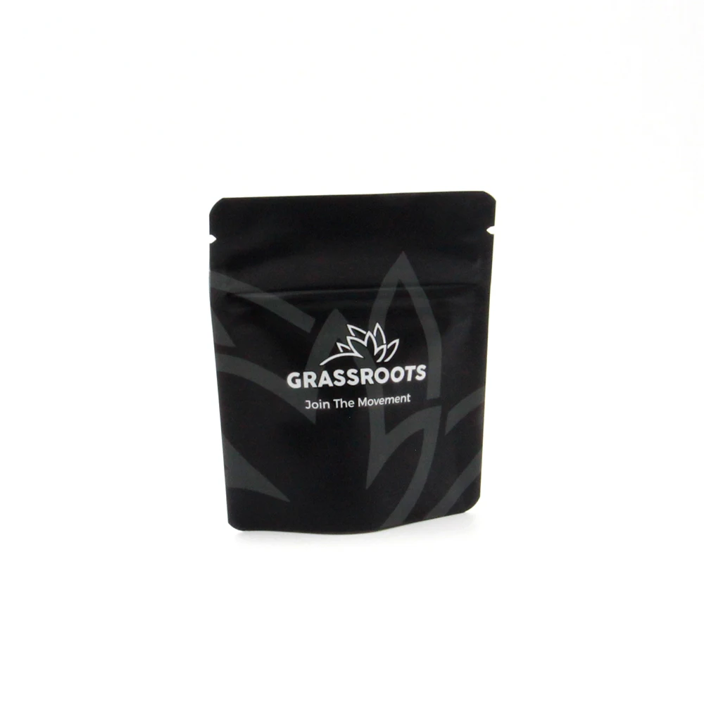 Custom printed ziplock stand up pouch biodegradable bags kraft paper bag for starch