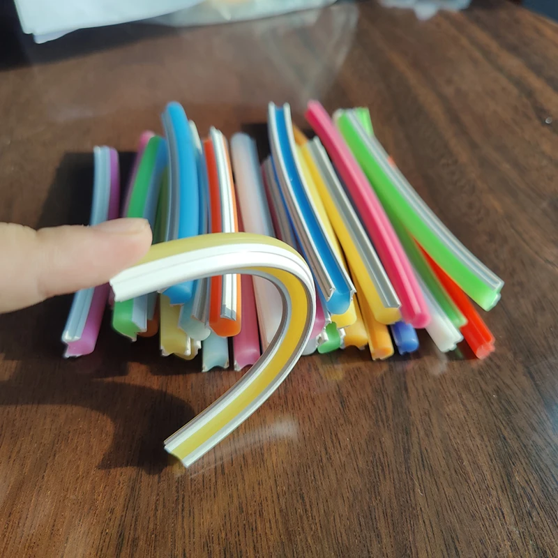 Outdoor Silicone Blue Yellow Red Color Strip Light Flex Waterproof Flexible Custom Led Neon Lights