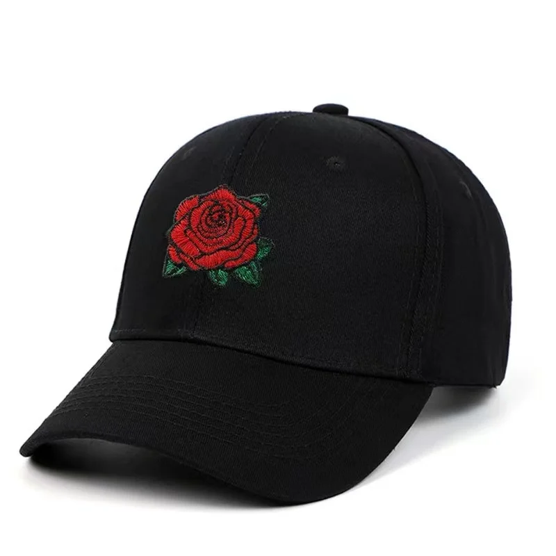 Vintage Black Cotton Cap 6 Panel Sports Cap Embroidery Custom Logo Custom Baseball Cap Embroidered For Men Women