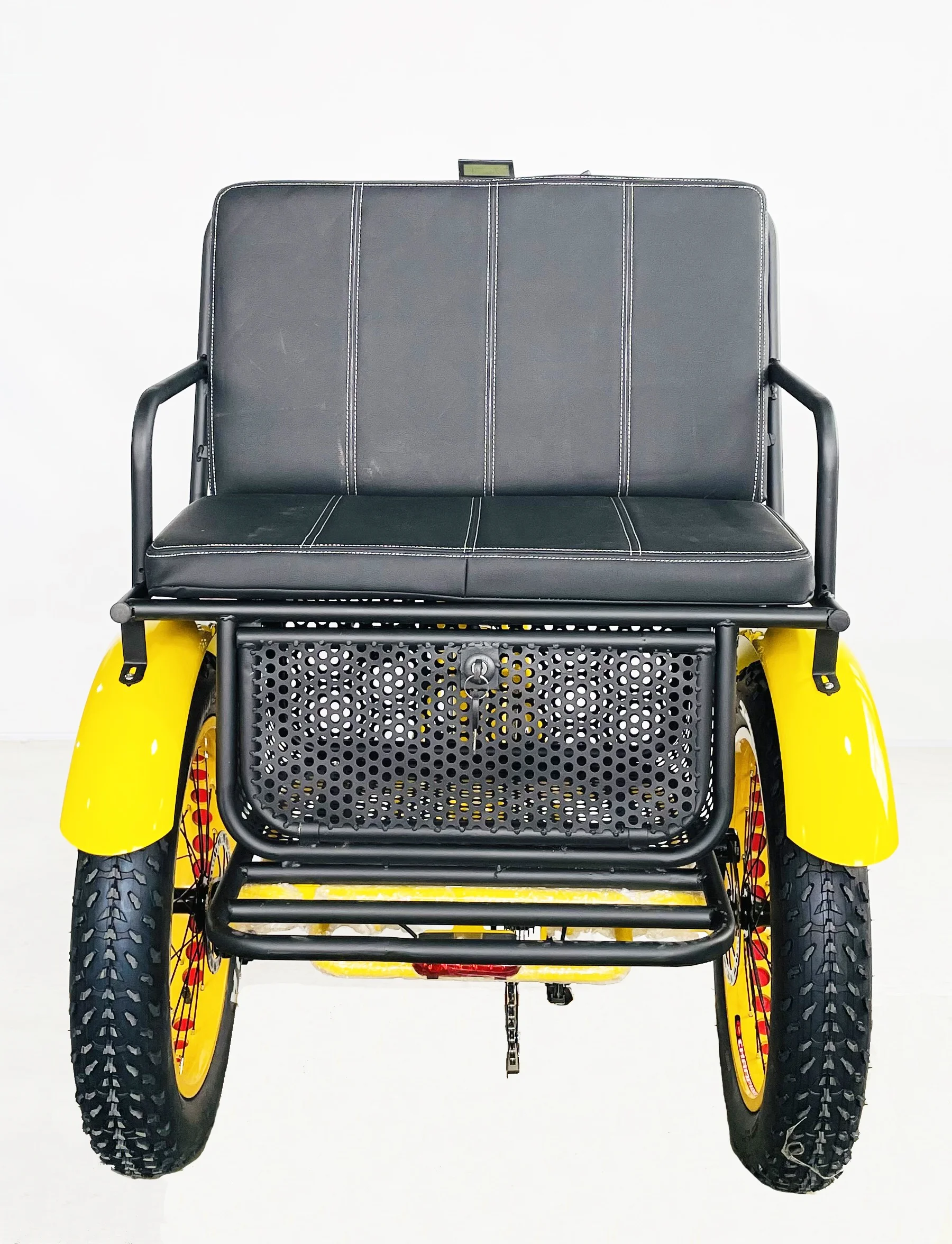 24Inch *4.0 Snow fat tire 48V 750W 21AH OEM Rear Seat two people 3 wheels Electric Rickshaw Tricycle