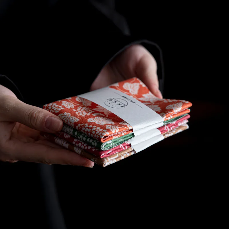 Japanese Style fabric Custom sublimation printed polyester microfiber waffle absorbent eco kitchen cleaning dish cloth tea towel