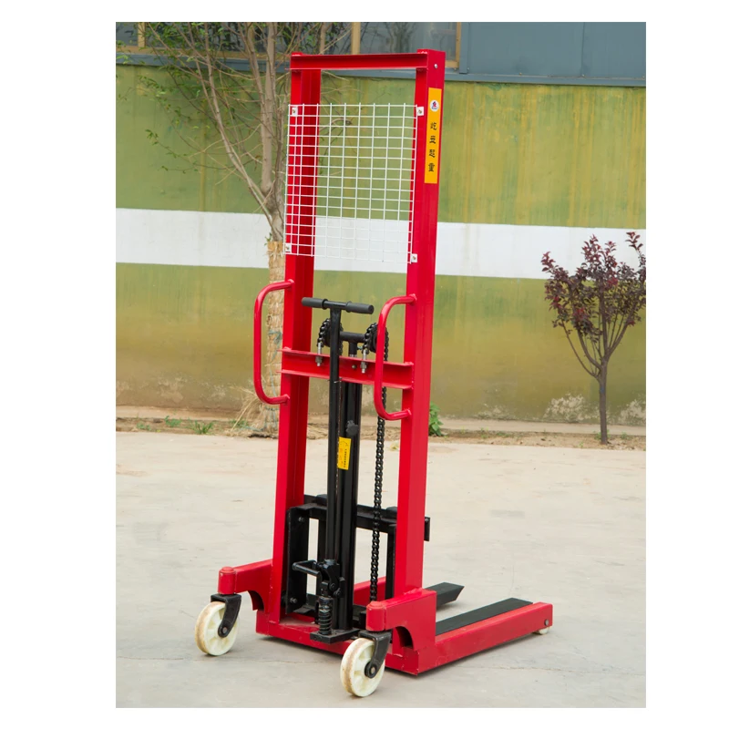 High Quality Hand Small Stacker Truck Manual Lift Forklift