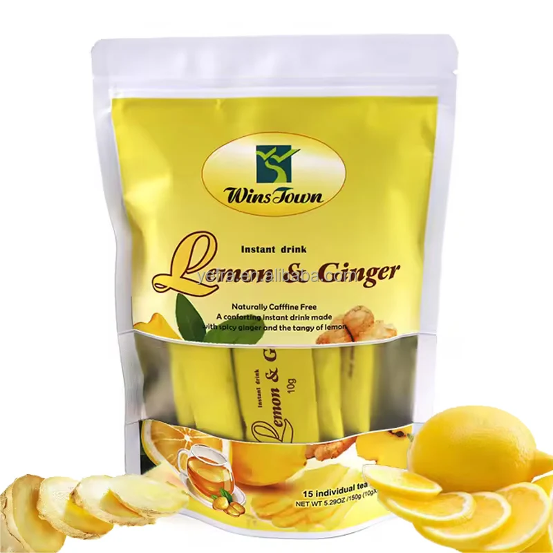 Высококачественный мгновенный чай с лимоном и имбирем быстрый теплый отбеливающий для детоксикации веснушек
