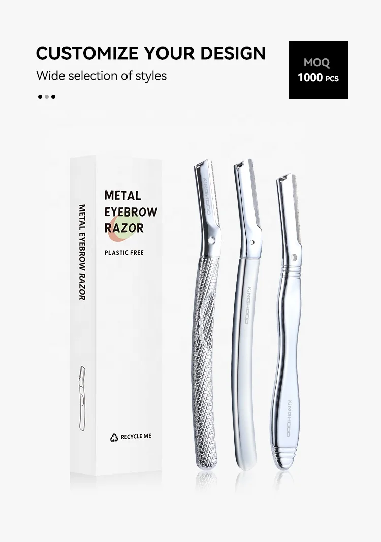 2023, новый дизайн, экологичный инструмент для стрижки лица, бритва для бровей, триммер для женщин со сменным лезвием