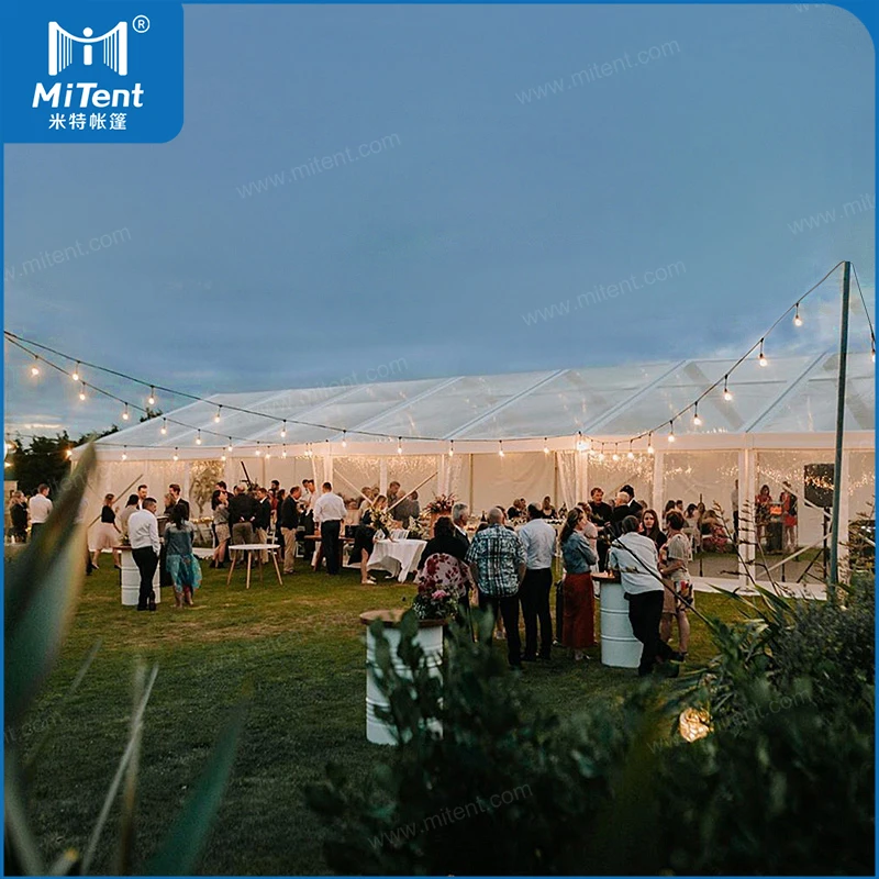 Guangzhou Clearpsan Funeral Divine Service Event Tent with Wooden Floor and Transparent PVC