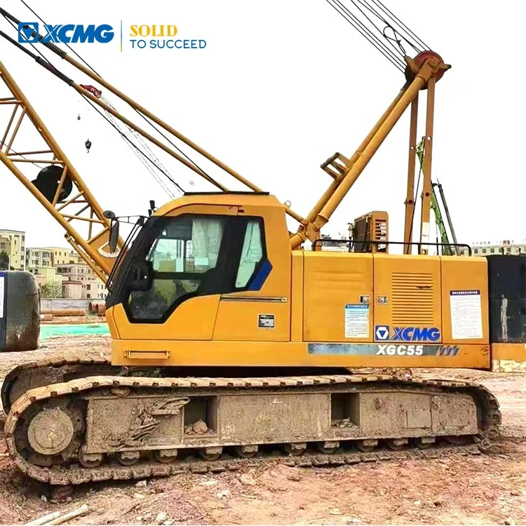 XCMG official XGC55 crawler crane 55 ton used telescopic boom mini crane crawler for sale