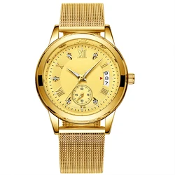 European style watches retro style ex-factory price alloy quartz popular Calendar stopwatch men stainless steel strap watches