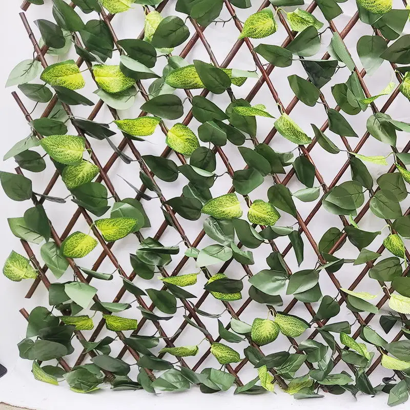 Garden Artificial Screening Expanding Trellis Wall Fence Privacy Ivy Leave