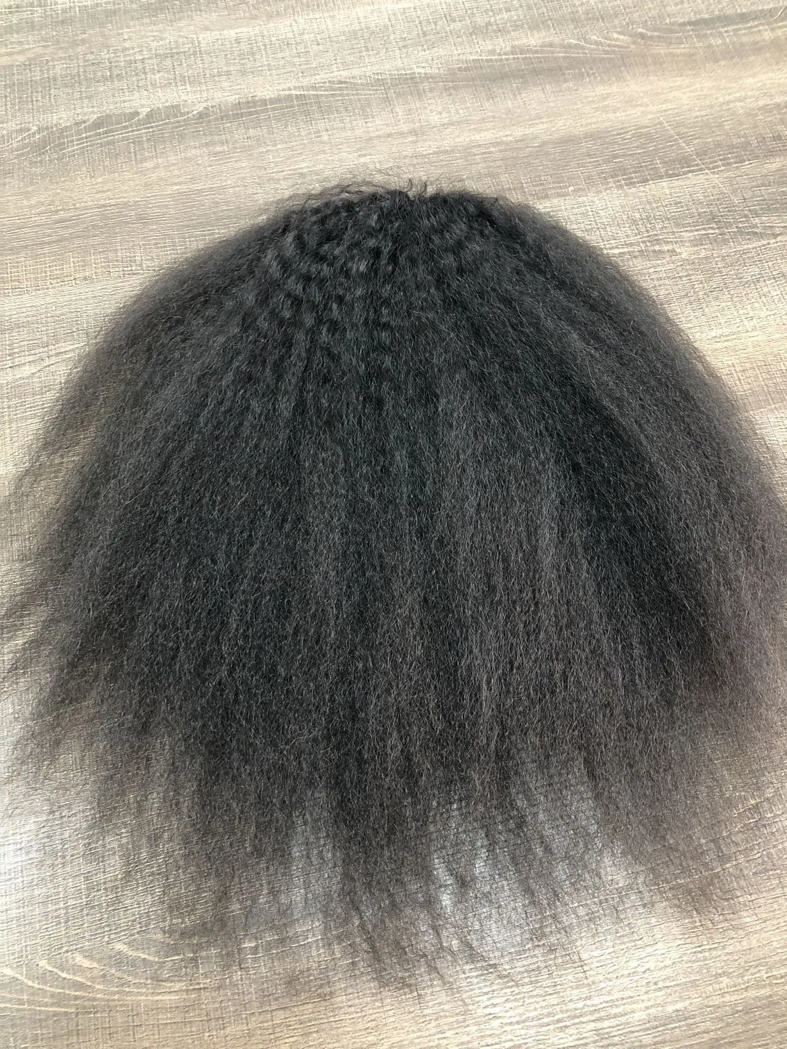 Unprocessed Natural Human Hair Ponytail Extension 100g Full Ponytail Wig Brazilian Hair Clip Ponytail Kinky Straight